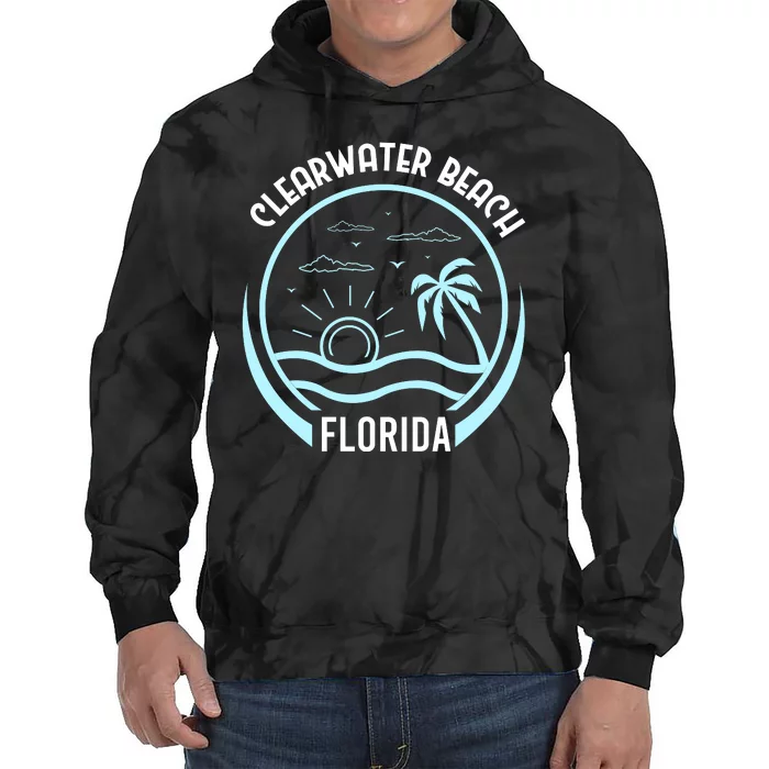 Clearwater Beach Florida Tie Dye Hoodie