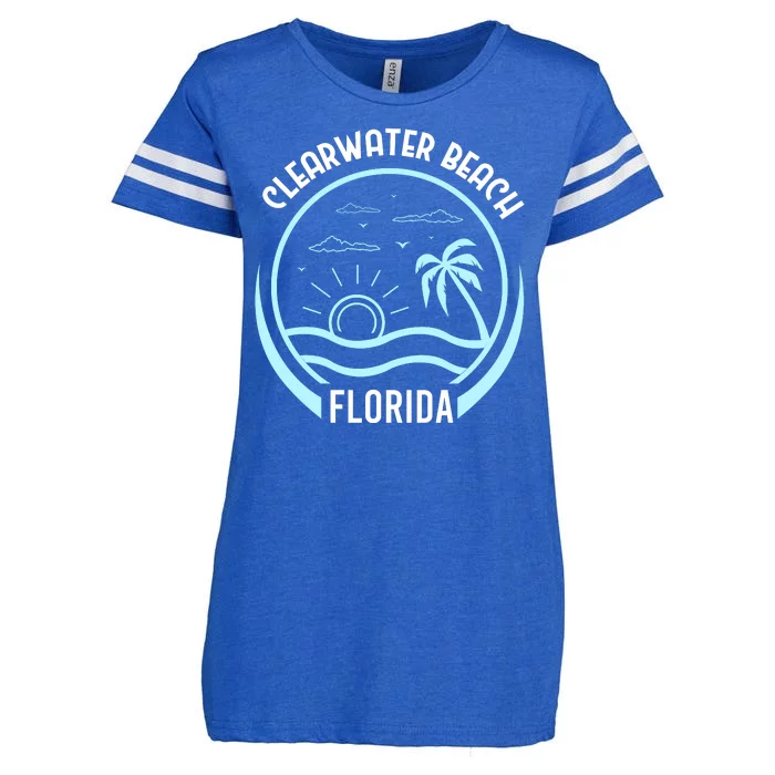 Clearwater Beach Florida Enza Ladies Jersey Football T-Shirt