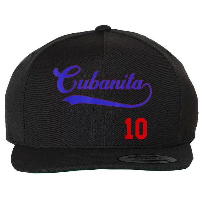 Cubanita Baseball Flag Souvenir Cubana Cuba Women Girl Wool Snapback Cap