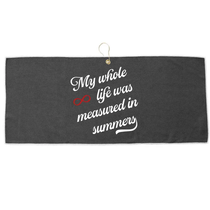 Cousins Beach Forever My Whole Life Was Measured In Summers Large Microfiber Waffle Golf Towel