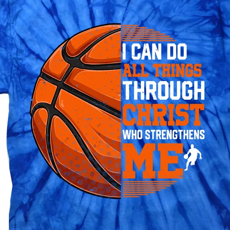 Christian Basketball Funny Mom Dad Papa Mama Grandpa Gift Tie-Dye T-Shirt