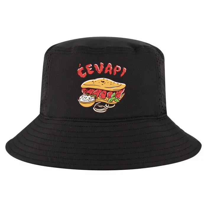 Cevapi Balkan Food Cevapcici Balkan Kitchen Cevape Cool Comfort Performance Bucket Hat