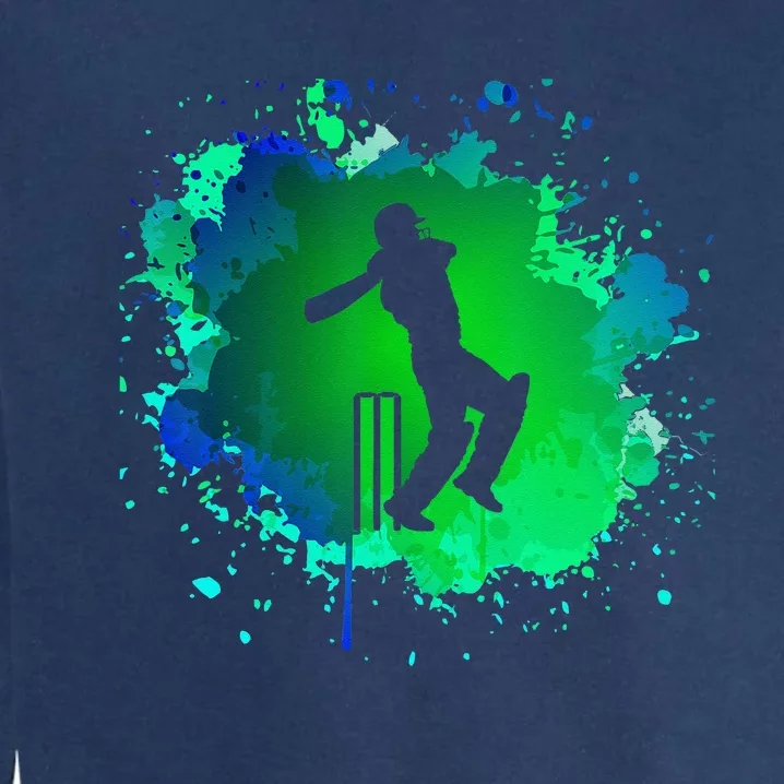 Cricket Batsman For Cricketer Cricket Garment-Dyed Sweatshirt