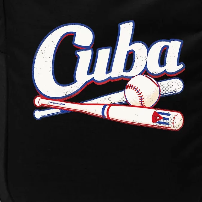 Cuba Baseball Fan Cuban Flag Sport Team Distressed Impact Tech Backpack