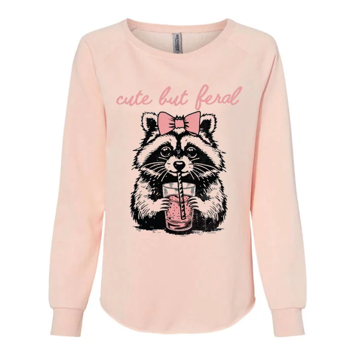 Cute But Feral Womens California Wash Sweatshirt