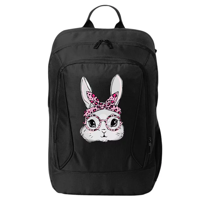 Cute Bunny Face Sunglasses Leopard Glasses Headband Easter City Backpack