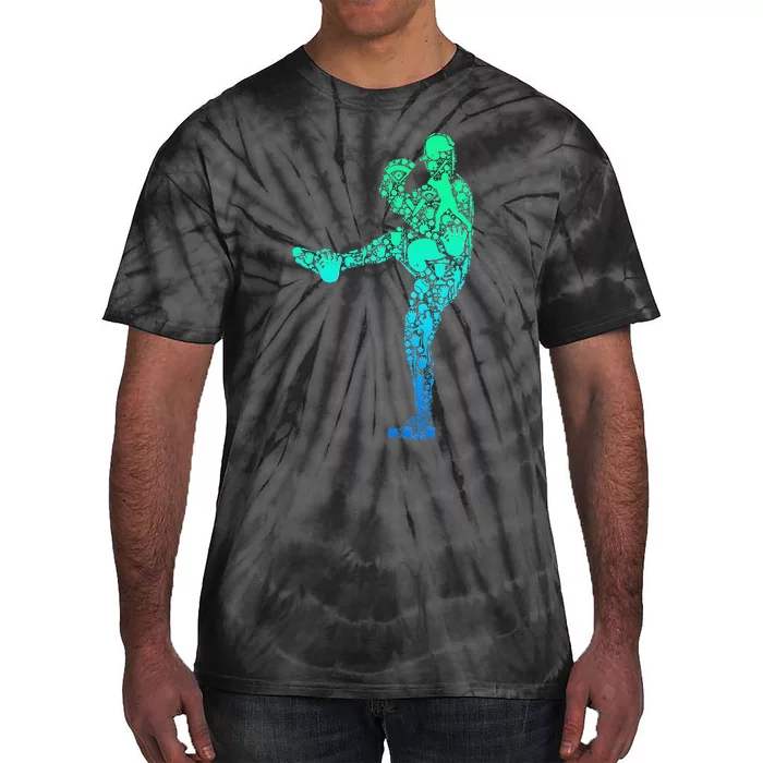 Cute Baseball For  Pitcher Catcher Player Tie-Dye T-Shirt