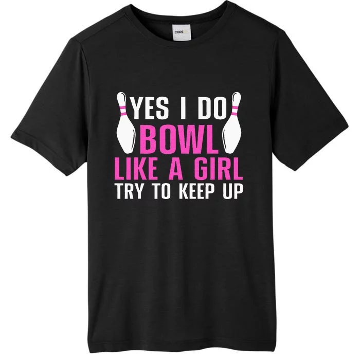 Cute Bowling For Women Bowler Spare Me Ladies Bowling ChromaSoft Performance T-Shirt