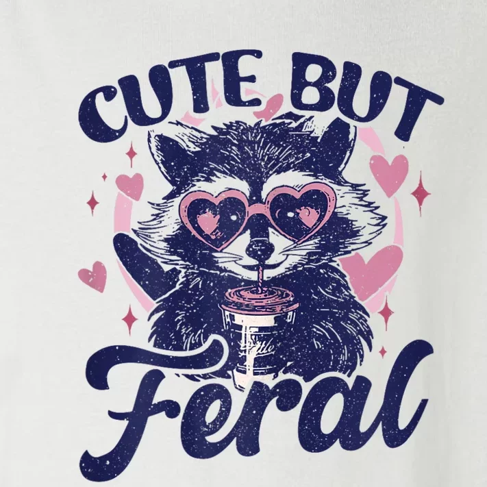 Cute But Feral Raccoon Outfits For Women Funny Raccoon Toddler Long Sleeve Shirt