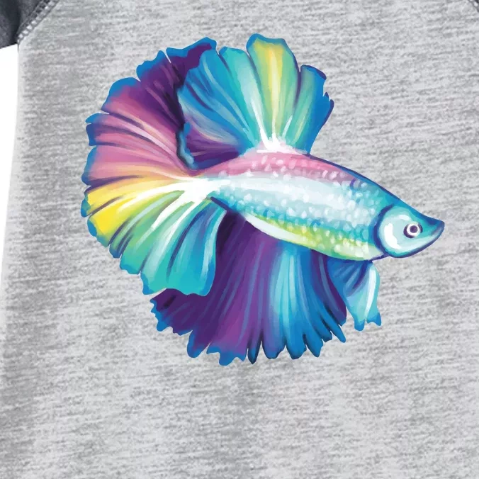 Colorful Betta Fish Swimming Infant Baby Jersey Bodysuit