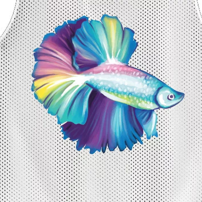 Colorful Betta Fish Swimming Mesh Reversible Basketball Jersey Tank