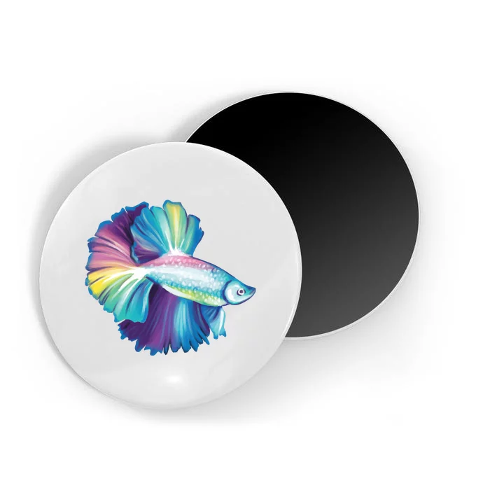 Colorful Betta Fish Swimming Magnet