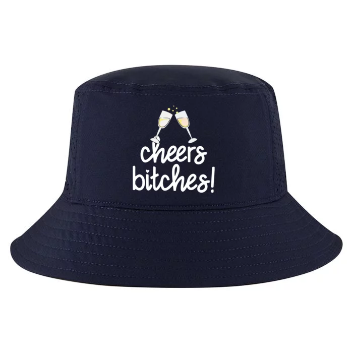 Cheers Bitches Funny New Year's Eve Cool Comfort Performance Bucket Hat