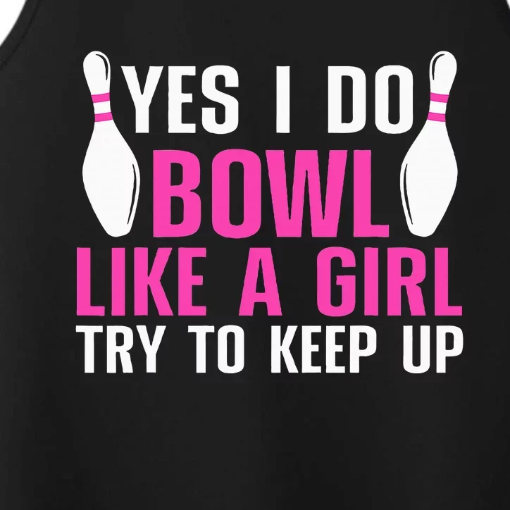 Cute Bowling For Women Bowler Spare Me Ladies Bowling Performance Tank