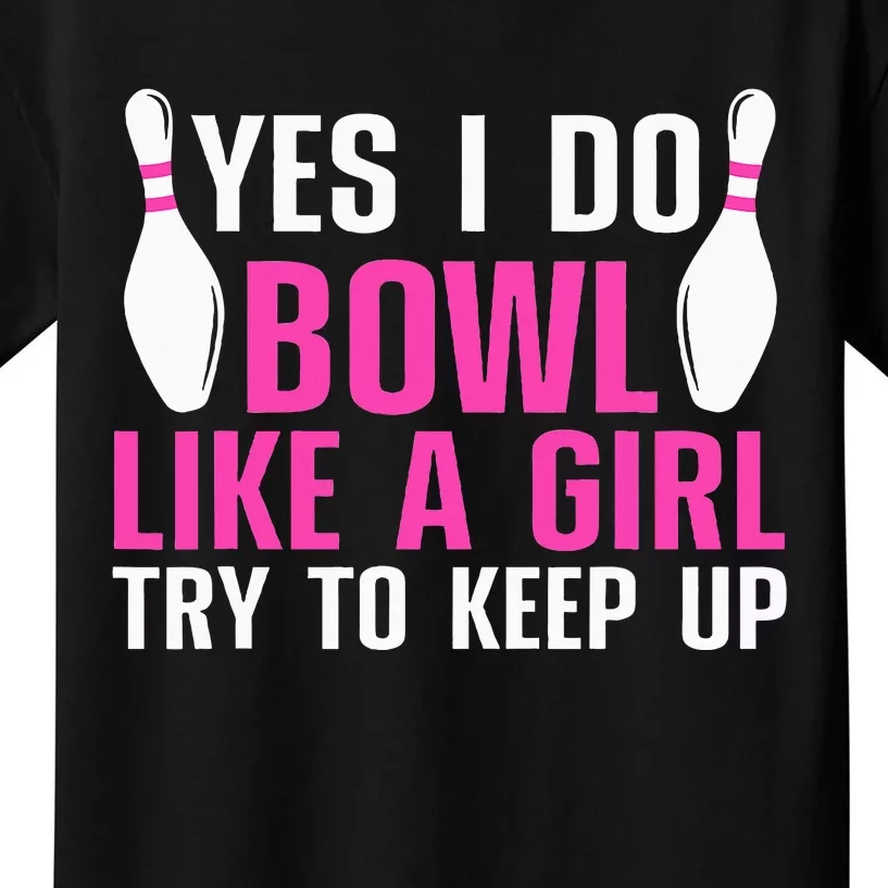 Cute Bowling For Women Bowler Spare Me Ladies Bowling Kids T-Shirt