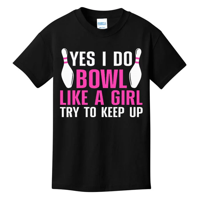 Cute Bowling For Women Bowler Spare Me Ladies Bowling Kids T-Shirt