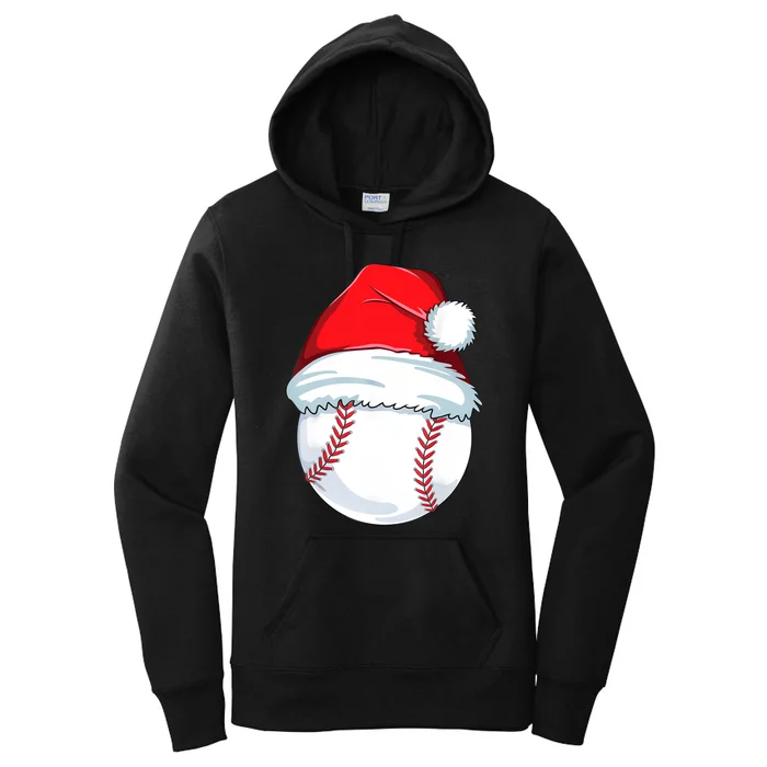 Christmas Baseball For Kids Men Ball Santa Pajama Women's Pullover Hoodie