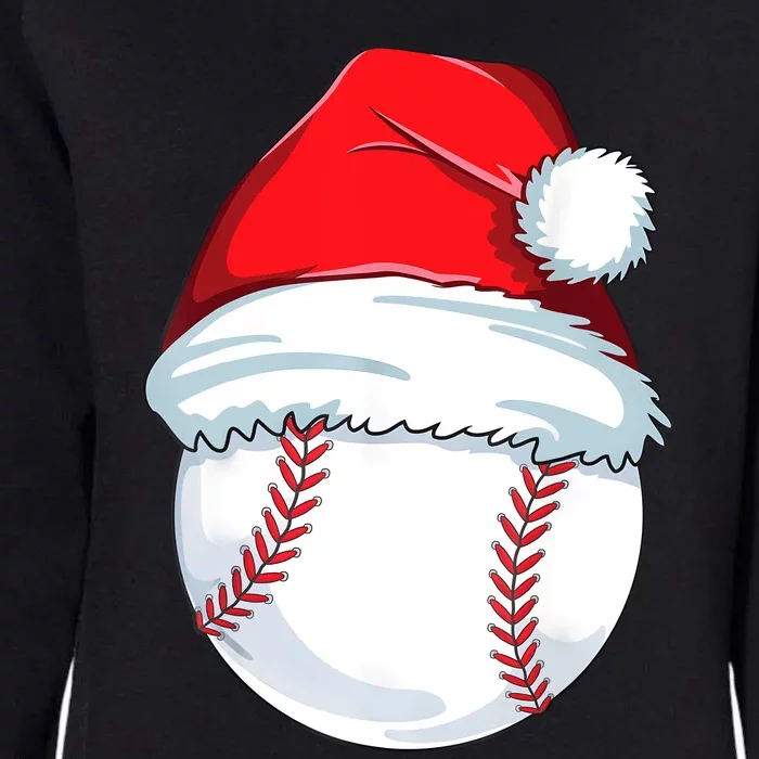 Christmas Baseball For Kids Men Ball Santa Pajama Womens California Wash Sweatshirt