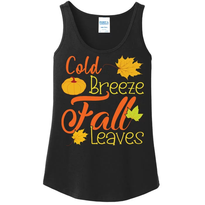 Cold Breeze Fall Leaves Ladies Essential Tank