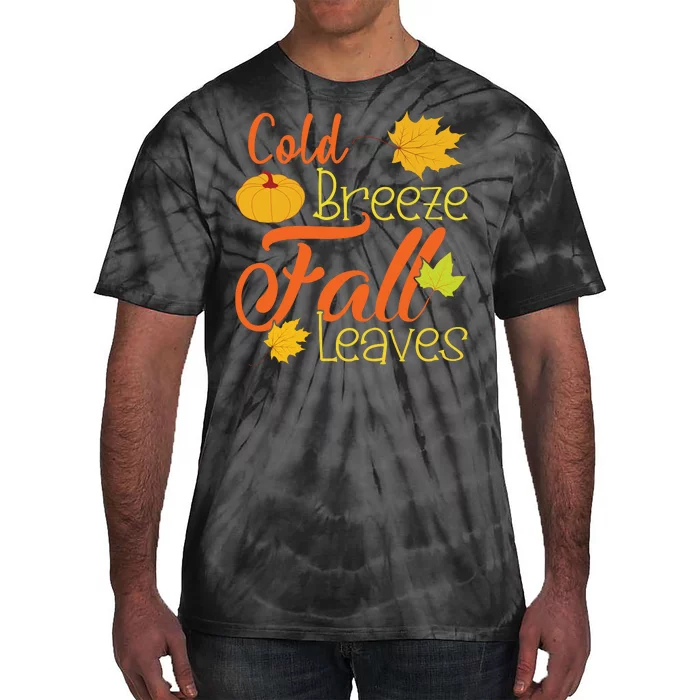 Cold Breeze Fall Leaves Tie-Dye T-Shirt