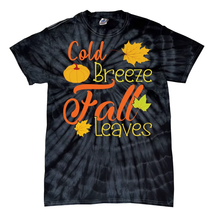 Cold Breeze Fall Leaves Tie-Dye T-Shirt