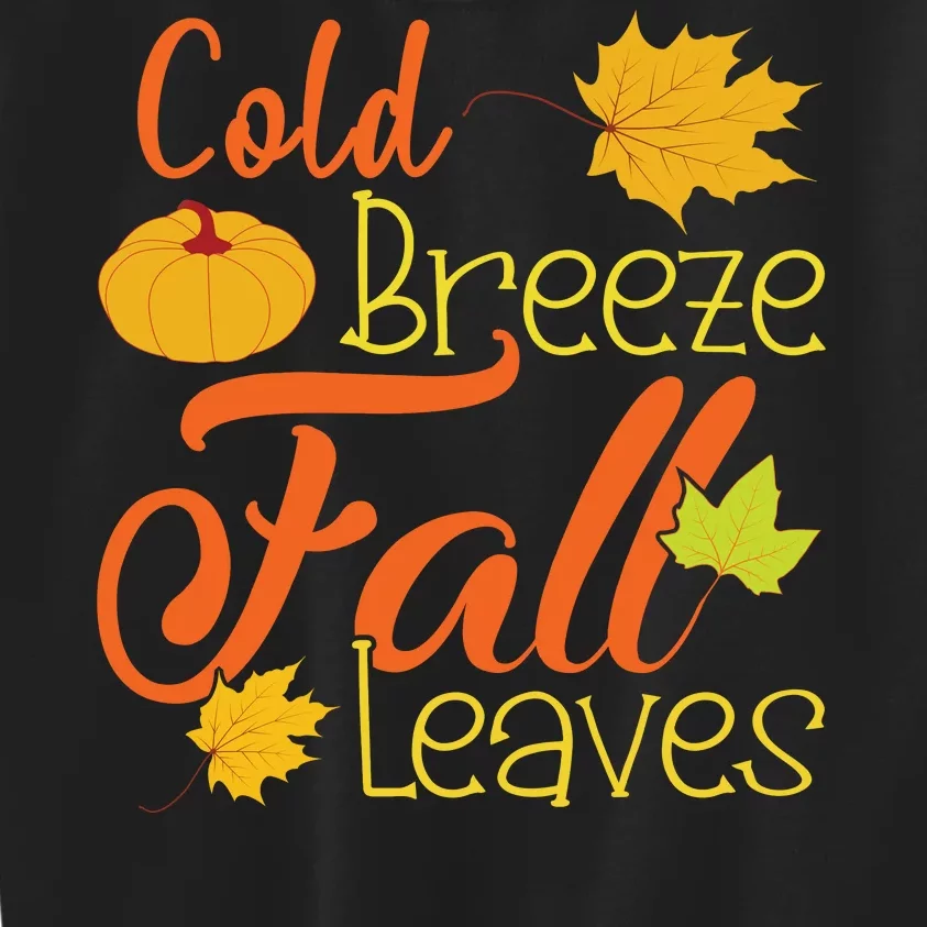 Cold Breeze Fall Leaves Kids Sweatshirt