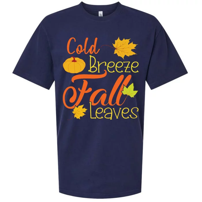 Cold Breeze Fall Leaves Sueded Cloud Jersey T-Shirt