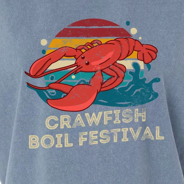 Crawfish Boil Festival Funny Crawfish Season Retro Crawfish Gift Garment-Dyed Women's Muscle Tee