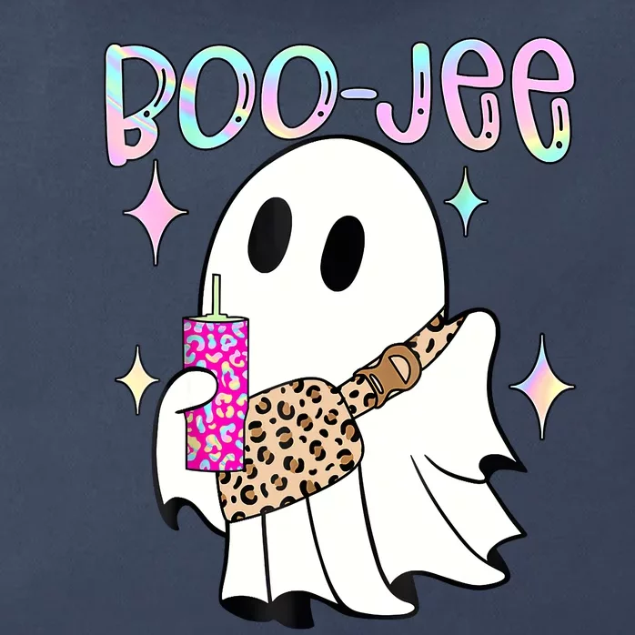 Cute Boo Ghost Spooky Funny Halloween Costume Boujee Boo Jee Zip Tote Bag