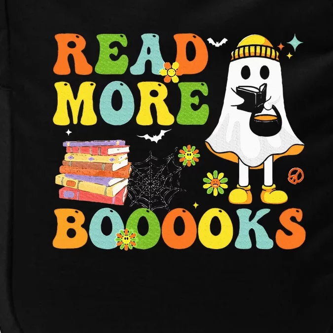 Cute Booooks Ghost Read More Books Funny Teacher Halloween Impact Tech Backpack