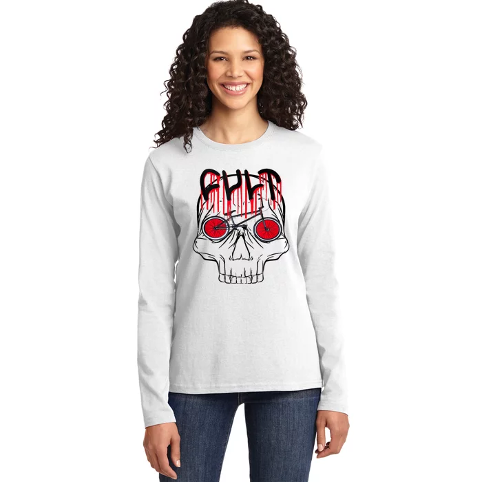 Cult Bmx Gift For Outdoor Lover Ladies Long Sleeve Shirt