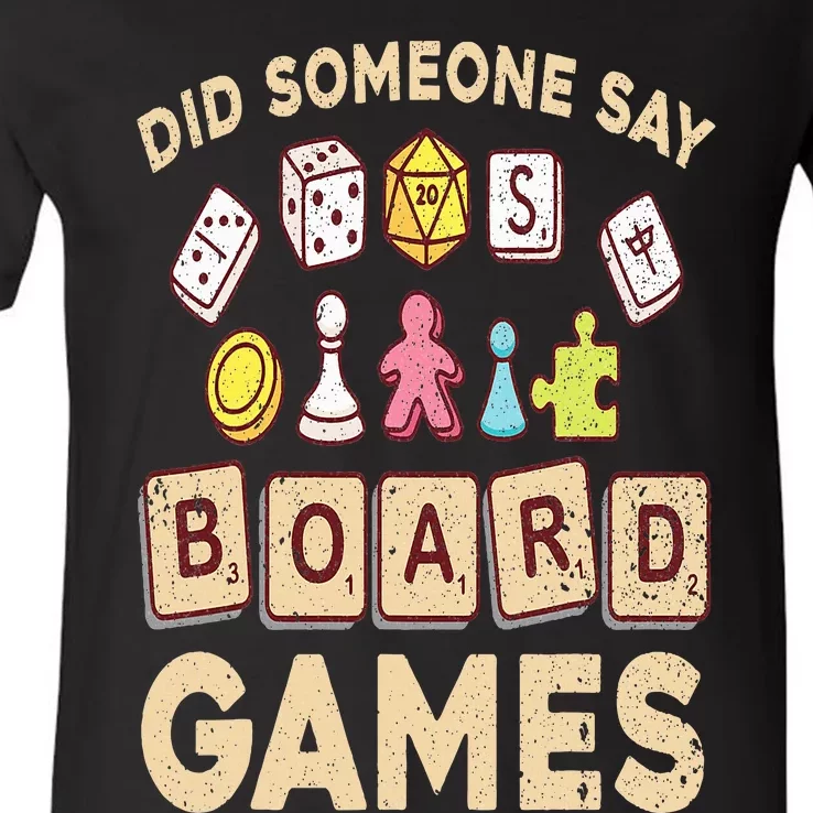 Cool Board Games For Game Nerd Gamer Chess Lovers V-Neck T-Shirt