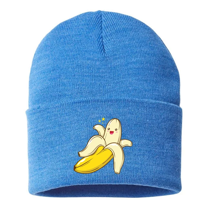 Cute Banana Gift Sustainable Knit Beanie