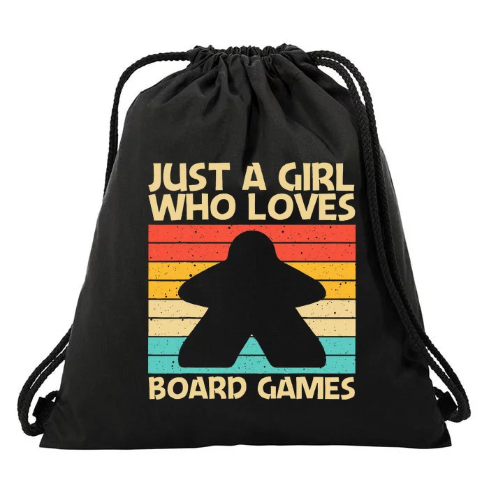 Cool Board Game Art For Girl Board Gamer Meeple Lovers Drawstring Bag