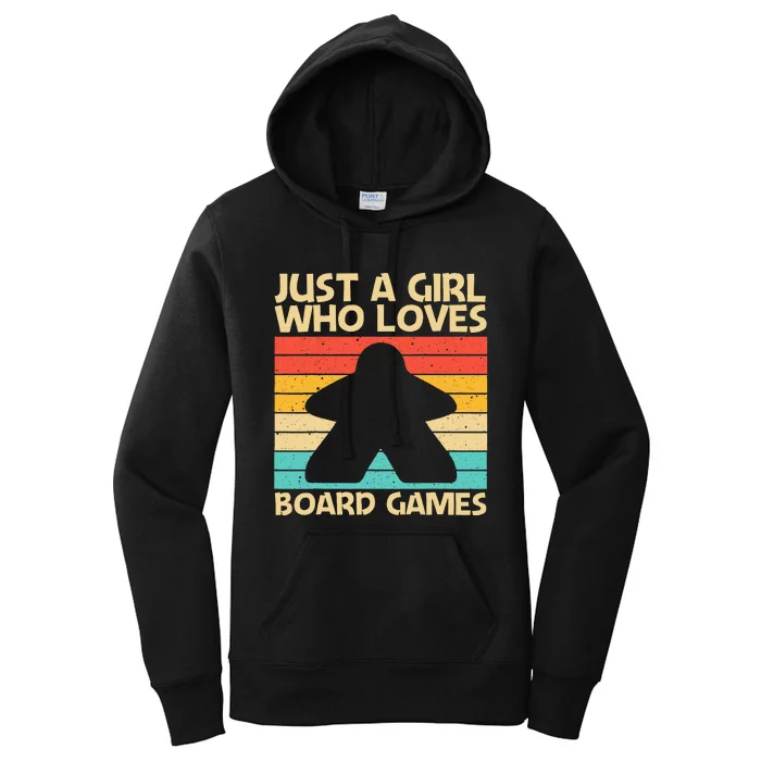 Cool Board Game Art For Girl Board Gamer Meeple Lovers Women's Pullover Hoodie