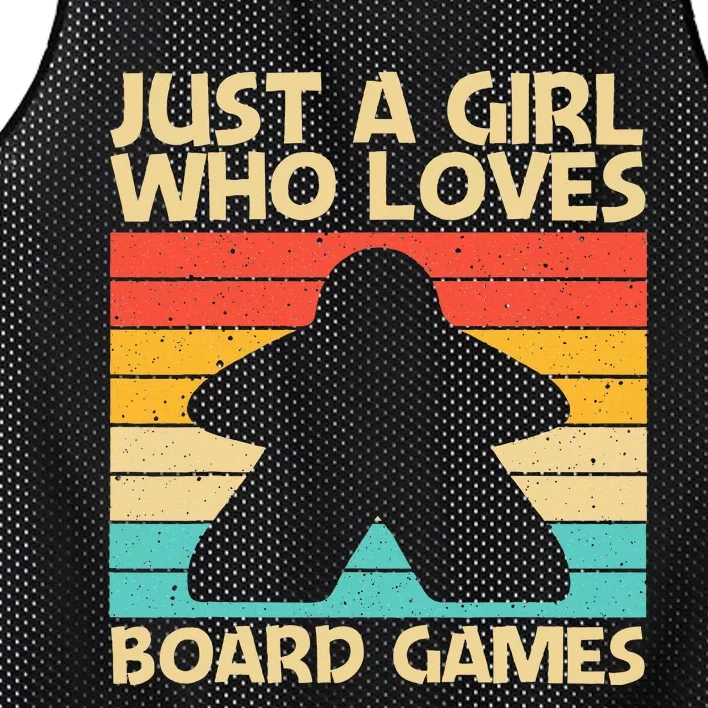 Cool Board Game Art For Girl Board Gamer Meeple Lovers Mesh Reversible Basketball Jersey Tank