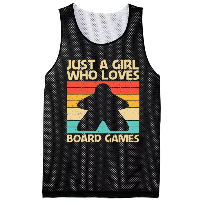 Cool Board Game Art For Girl Board Gamer Meeple Lovers Mesh Reversible Basketball Jersey Tank