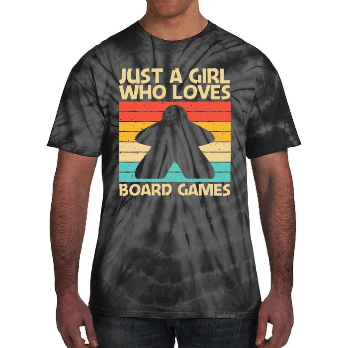 Cool Board Game Art For Girl Board Gamer Meeple Lovers Tie-Dye T-Shirt