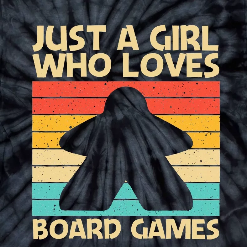 Cool Board Game Art For Girl Board Gamer Meeple Lovers Tie-Dye T-Shirt