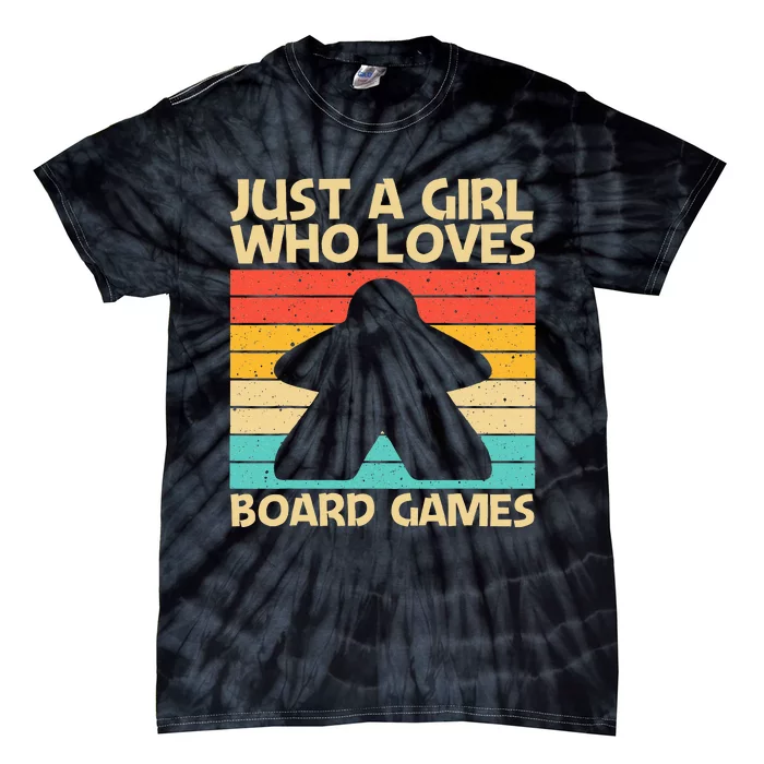 Cool Board Game Art For Girl Board Gamer Meeple Lovers Tie-Dye T-Shirt