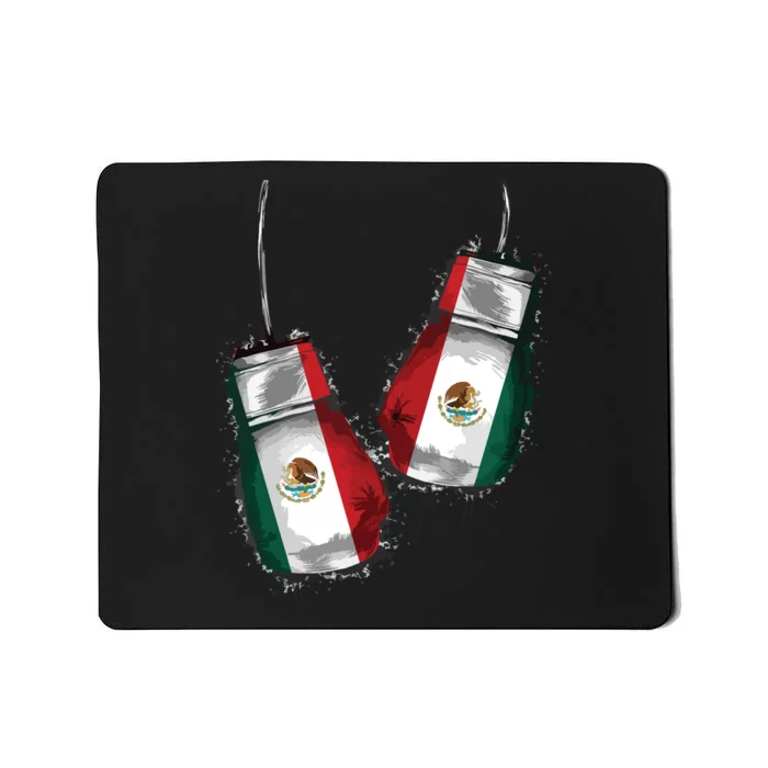 Chicano Boxers Gear Fans Mexican Flag Gloves Mexico Boxing Mousepad