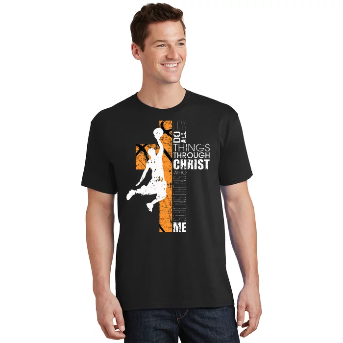 Christian Basketball Gift Philippians 413 T-Shirt