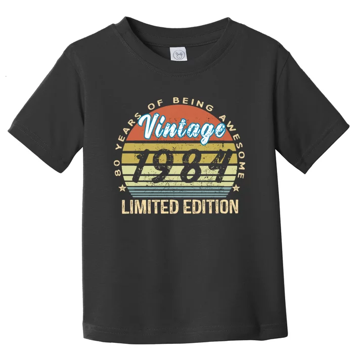 Cool Birthday Gift Vintage 1984 Limited Edition Toddler T-Shirt