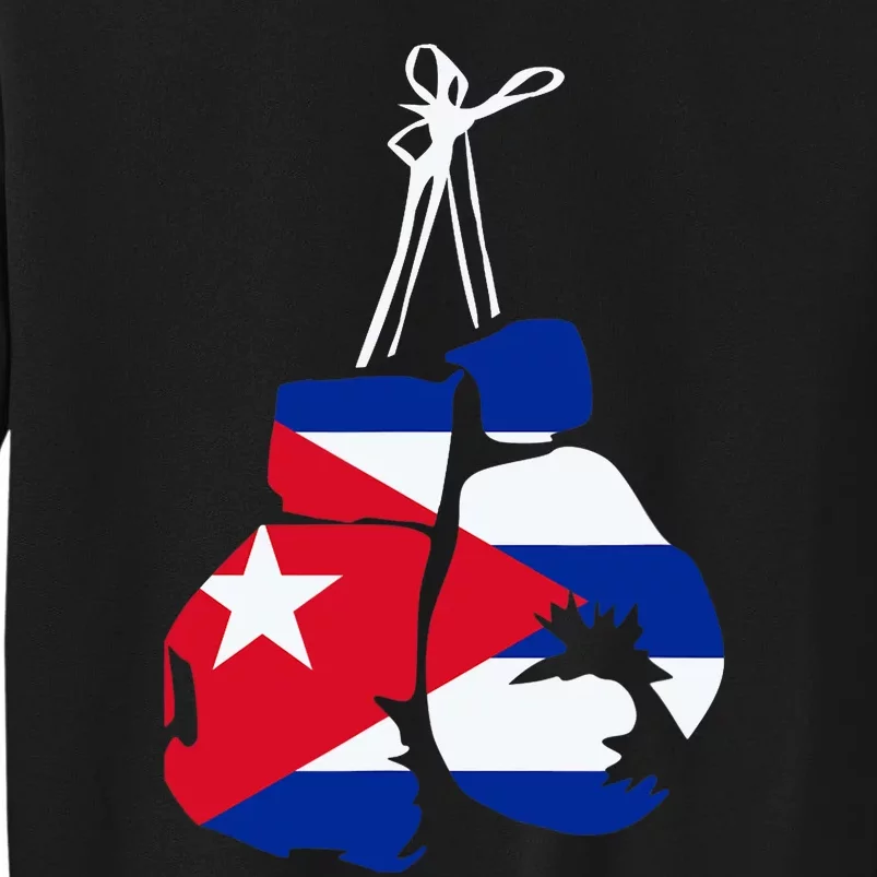 Cuban Boxing Gloves Cuban Flag For Cuba Boxing Fans Sweatshirt