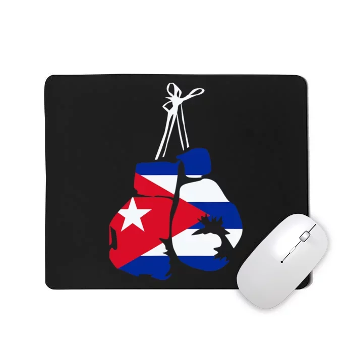 Cuban Boxing Gloves Cuban Flag For Cuba Boxing Fans Mousepad