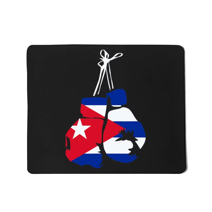 Cuban Boxing Gloves Cuban Flag For Cuba Boxing Fans Mousepad