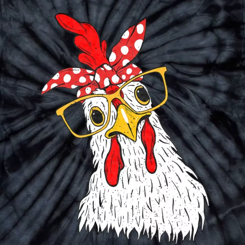 Chicken Bandana Girl Poultry Owner Rancher Farmer Backyard Tie-Dye T-Shirt