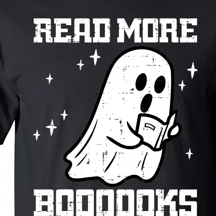 Cute Booooks Ghost Read More Books Funny Teacher Tall T-Shirt