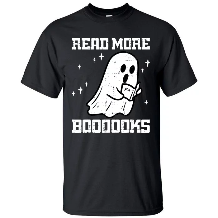 Cute Booooks Ghost Read More Books Funny Teacher Tall T-Shirt