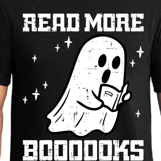 Cute Booooks Ghost Read More Books Funny Teacher Pajama Set